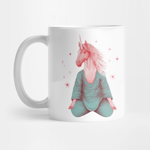 Meditating unicorn 1 by KindSpirits